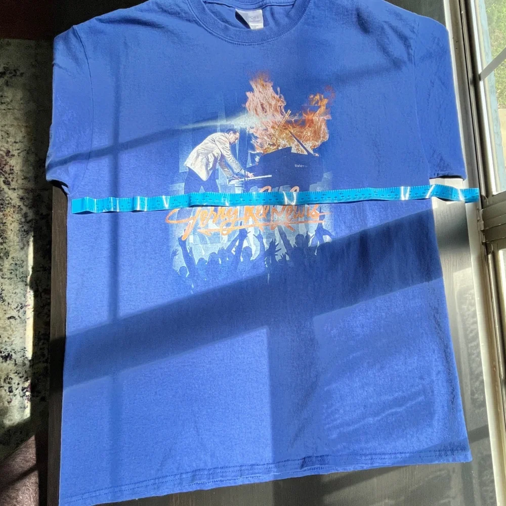 Jerry Lee Lewis blue graphic tee shirt Unisex Adult Large - Picture 8 of 12